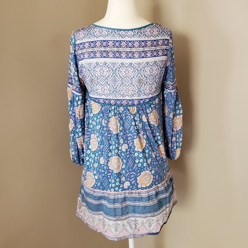 Free People Sweet Poland Boho Peasant Tunic Top XS - Picture 5 of 16